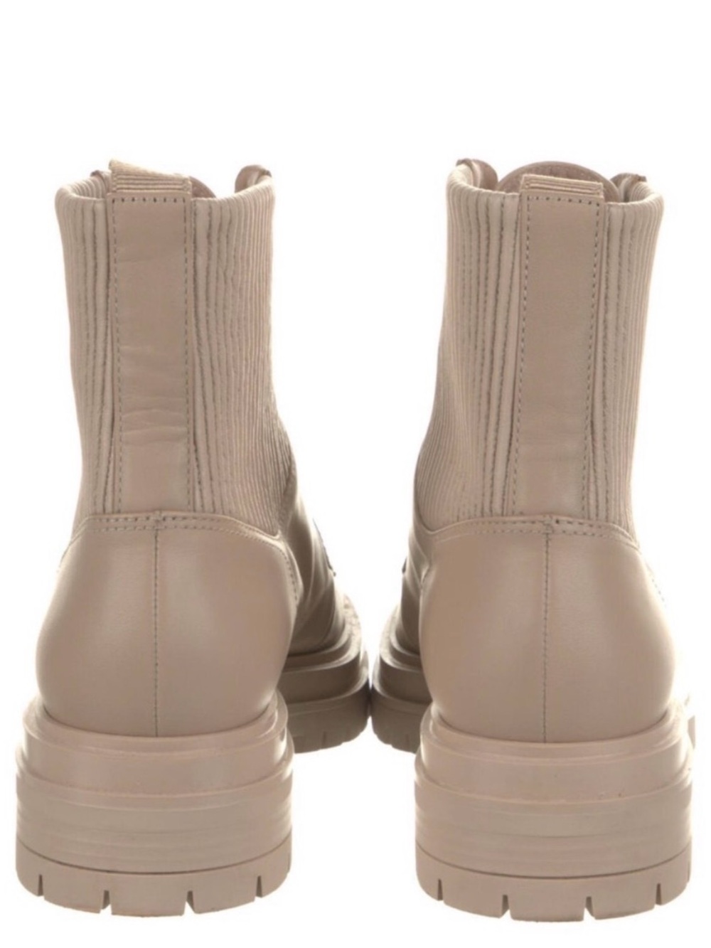 Beige Women’s Chunky Chelsea Boots